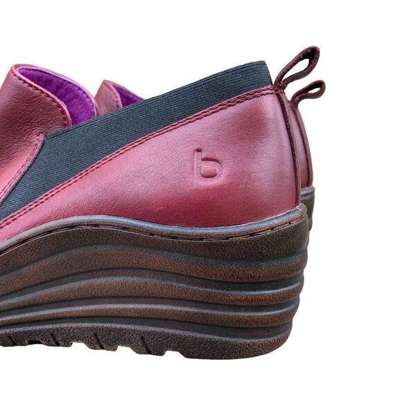 Bionica Wine Leather Dimensional Wedge Comfort Shoe Women’s size 10 - Picture 8 of 14